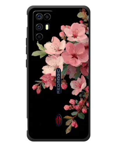 Чехол для ZTE Nubia RedMagic 6R с картинкой «Розовая ветка сакуры»