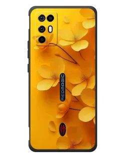 Чохол для ZTE Nubia RedMagic 6R з картинкою «Золоті пелюстки»