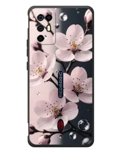 Чохол для ZTE Nubia RedMagic 6R з картинкою «Ніжня сакура та краплі»