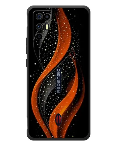 Чехол для ZTE Nubia RedMagic 6R с картинкой «Огненная звездная волна»