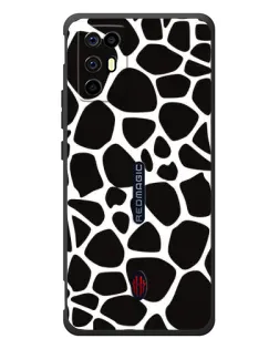Чехол для ZTE Nubia RedMagic 6R с картинкой «Черно-белый жираф»