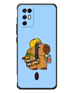 Чохол для ZTE Nubia RedMagic 6R з картинкою «Капібара на скейті»