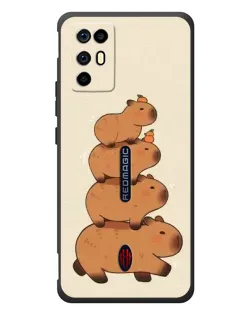 Чохол для ZTE Nubia RedMagic 6R з картинкою «Вежа з капібар»