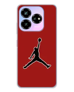 Чехол для ZTE Nubia V60 Design с картинкой «Jordan Red Back» Чехол для ZTE Nubia V60 Design с картинкой «Jordan Red Back»