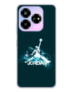 Чехол для ZTE Nubia V60 Design с картинкой «Jordan Blue Fire» Чехол для ZTE Nubia V60 Design с картинкой «Jordan Blue Fire»