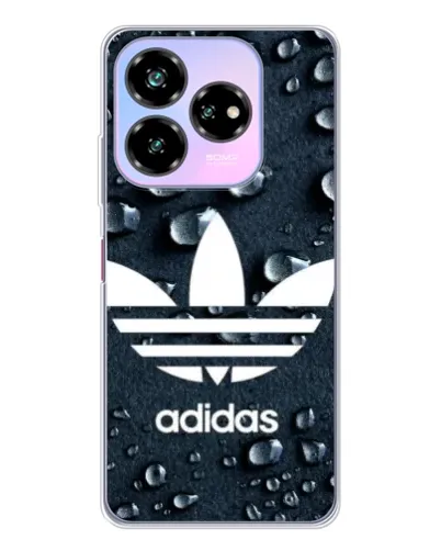 Чехол для ZTE Nubia V60 Design с картинкой «Adidas Trefoil Blue»