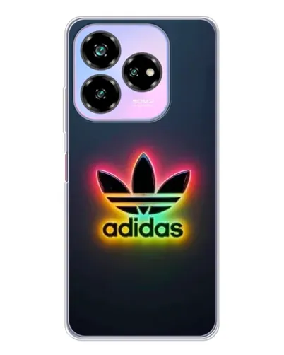 Чехол для ZTE Nubia V60 Design с картинкой «Неоновый Adidas»