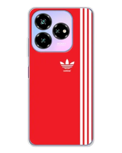 Чехол для ZTE Nubia V60 Design с картинкой «Красный минимализм Adidas»