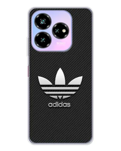 Чехол для ZTE Nubia V60 Design с картинкой «Adidas Карбоновая текстура»