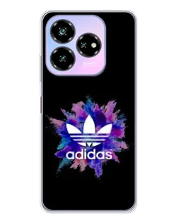 Чехол для ZTE Nubia V60 Design с картинкой «Взрыв красок Adidas»
