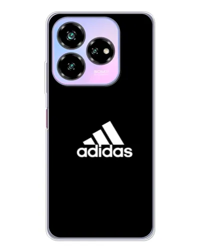 Чехол для ZTE Nubia V60 Design с картинкой «Черная классика Adidas»