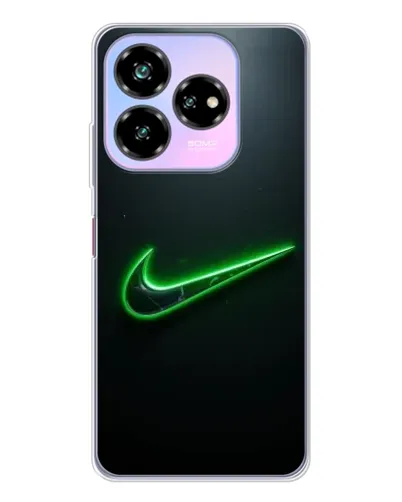 Чехол для ZTE Nubia V60 Design с картинкой «Неоновый контур Nike»