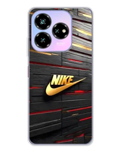 Чехол для ZTE Nubia V60 Design с картинкой «Золотой Nike на металле»