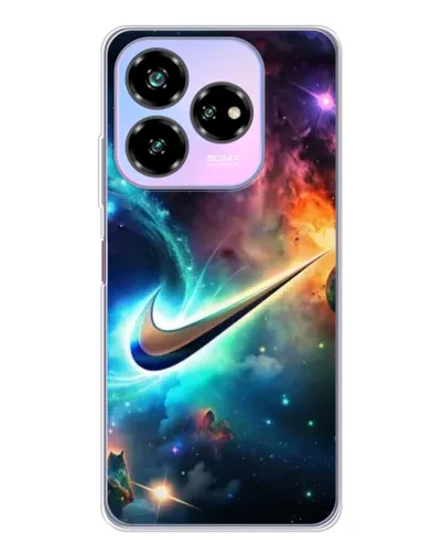 Чехол для ZTE Nubia V60 Design с картинкой «Космический Nike Swoosh»