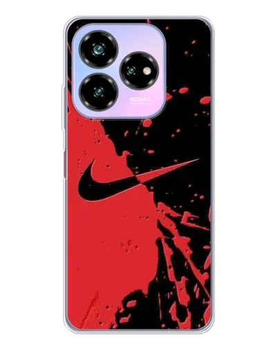 Чехол для ZTE Nubia V60 Design с картинкой «Красные брызги Nike» Чехол для ZTE Nubia V60 Design с картинкой «Красные брызги Nike»