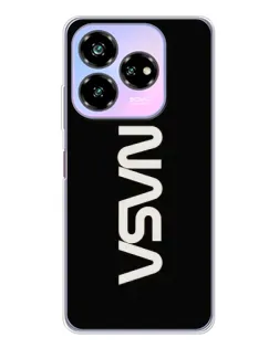 Чехол для ZTE Nubia V60 Design с картинкой «NASA — вертикальный логотип» Чехол для ZTE Nubia V60 Design с картинкой «NASA — вертикальный логотип»
