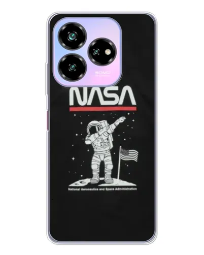 Чехол для ZTE Nubia V60 Design с картинкой «NASA — шагаем по Луне» Чехол для ZTE Nubia V60 Design с картинкой «NASA — шагаем по Луне»