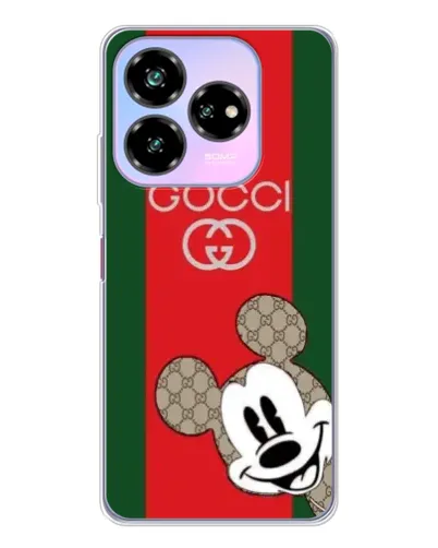 Чехол для ZTE Nubia V60 Design с картинкой «Gucci — полосы и Микки» Чехол для ZTE Nubia V60 Design с картинкой «Gucci — полосы и Микки»