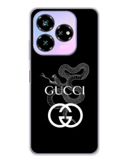 Чехол для ZTE Nubia V60 Design с картинкой «Gucci — серебряная змея» Чехол для ZTE Nubia V60 Design с картинкой «Gucci — серебряная змея»
