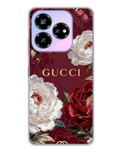 Чехол для ZTE Nubia V60 Design с картинкой «Gucci — бордовые розы» Чехол для ZTE Nubia V60 Design с картинкой «Gucci — бордовые розы»