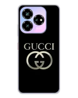 Чехол для ZTE Nubia V60 Design с картинкой «Gucci — золото на черном» Чехол для ZTE Nubia V60 Design с картинкой «Gucci — золото на черном»