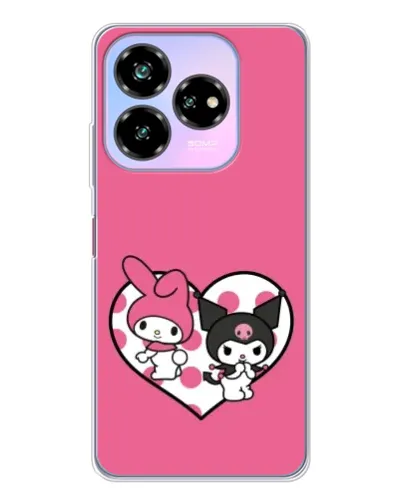 Чехол для ZTE Nubia V60 Design с картинкой «Kuromi и My Melody» Чехол для ZTE Nubia V60 Design с картинкой «Kuromi и My Melody»