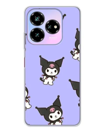 Чехол для ZTE Nubia V60 Design с картинкой «Паттерн с Kuromi» Чехол для ZTE Nubia V60 Design с картинкой «Паттерн с Kuromi»