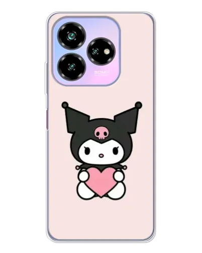 Чехол для ZTE Nubia V60 Design с картинкой «Kuromi и сердце» Чехол для ZTE Nubia V60 Design с картинкой «Kuromi и сердце»