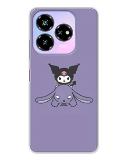 Чохол для ZTE Nubia V60 Design з картинкою «Kuromi на ліловому фоні»