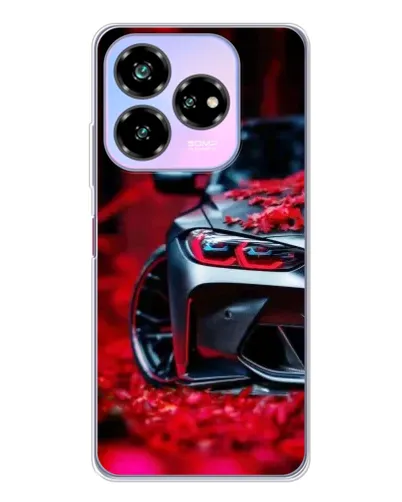 Чехол для ZTE Nubia V60 Design с картинкой «Спортивная BMW и цветы» Чехол для ZTE Nubia V60 Design с картинкой «Спортивная BMW и цветы»