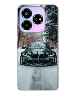 Чехол для ZTE Nubia V60 Design с картинкой «BMW в зимнем лесу» Чехол для ZTE Nubia V60 Design с картинкой «BMW в зимнем лесу»