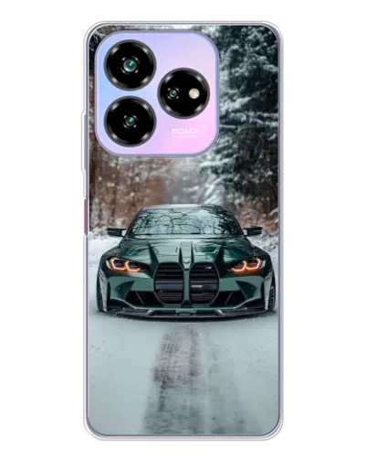 Чехол для ZTE Nubia V60 Design с картинкой «BMW в зимнем лесу» Чехол для ZTE Nubia V60 Design с картинкой «BMW в зимнем лесу»