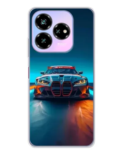 Чехол для ZTE Nubia V60 Design с картинкой «BMW — огни неона» Чехол для ZTE Nubia V60 Design с картинкой «BMW — огни неона»