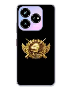 Чехол для ZTE Nubia V60 Design с картинкой «PUBG — оранжевый градиент»