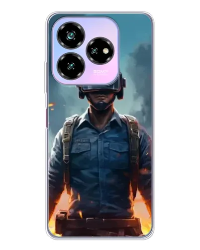Чехол для ZTE Nubia V60 Design с картинкой «PUBG — реалистичный герой»