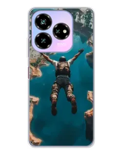Чехол для ZTE Nubia V60 Design с картинкой «PUBG — свободное падение»