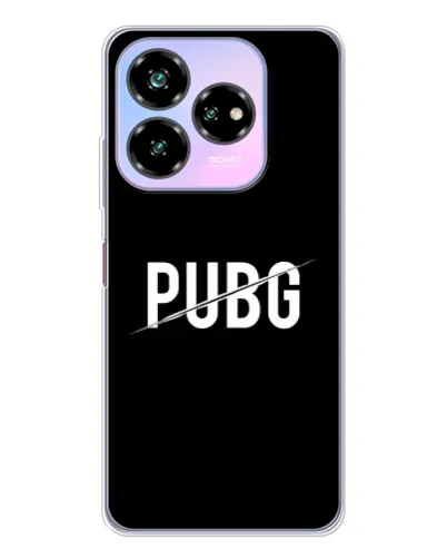 Чехол для ZTE Nubia V60 Design с картинкой «PUBG — белый логотип»