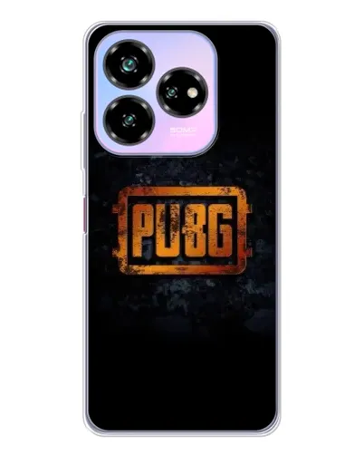 Чехол для ZTE Nubia V60 Design с картинкой «PUBG — золотой логотип»