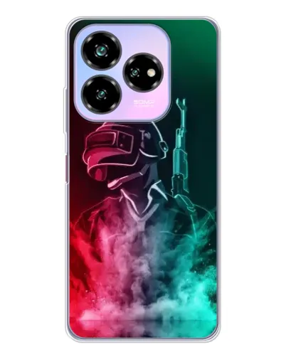 Чехол для ZTE Nubia V60 Design с картинкой «PUBG — огненный воин»