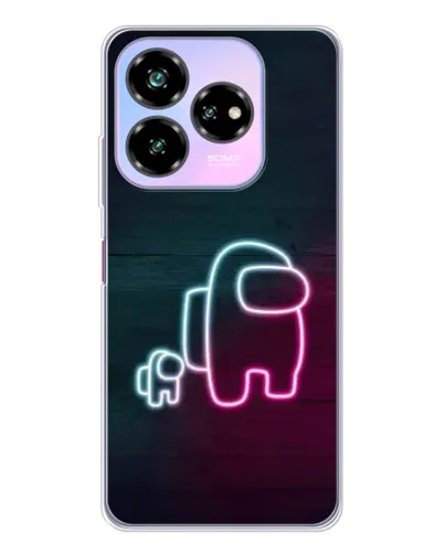 Чехол для ZTE Nubia V60 Design с картинкой «Among Us неон-арт» Чехол для ZTE Nubia V60 Design с картинкой «Among Us неон-арт»