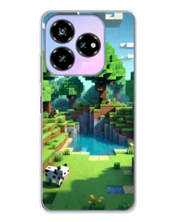 Чехол для ZTE Nubia V60 Design с картинкой «Minecraft летний день»