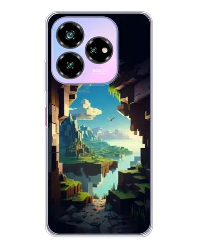 Чехол для ZTE Nubia V60 Design с картинкой «Вид из пещеры»
