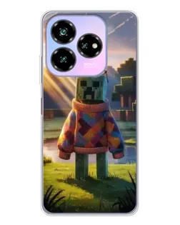 Чехол для ZTE Nubia V60 Design с картинкой «Крипер в свитере»