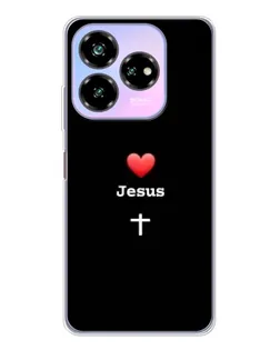 Чехол для ZTE Nubia V60 Design с картинкой «Сердце - Jesus» Чехол для ZTE Nubia V60 Design с картинкой «Сердце - Jesus»