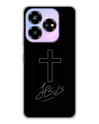 Чехол для ZTE Nubia V60 Design с картинкой «Графический крест Jesus» Чехол для ZTE Nubia V60 Design с картинкой «Графический крест Jesus»