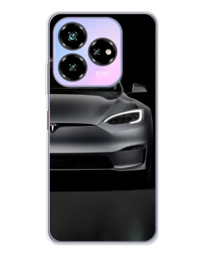 Чехол для ZTE Nubia V60 Design с картинкой «Tesla Model S Look»