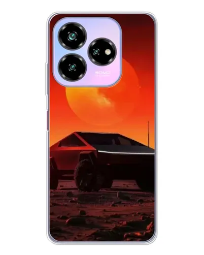 Чехол для ZTE Nubia V60 Design с картинкой «Cybertruck на Марсе»