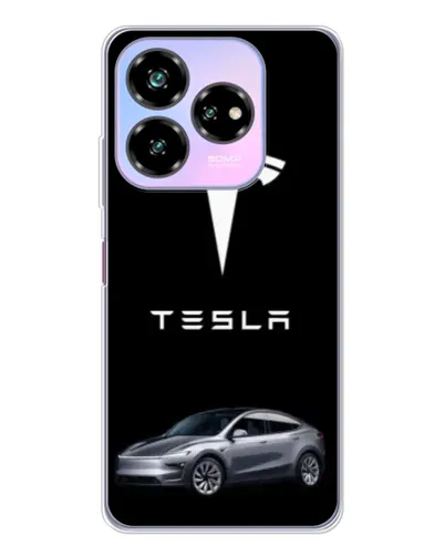 Чехол для ZTE Nubia V60 Design с картинкой «Tesla Model Y»