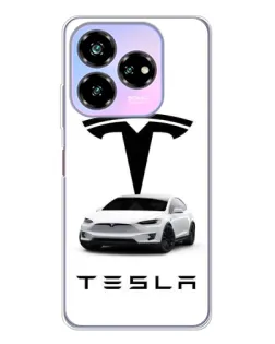 Чехол для ZTE Nubia V60 Design с картинкой «Tesla White Style» Чехол для ZTE Nubia V60 Design с картинкой «Tesla White Style»