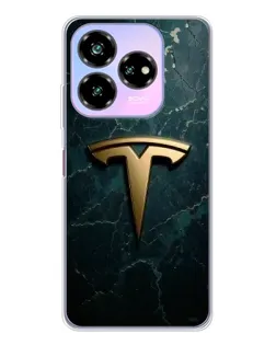 Чехол для ZTE Nubia V60 Design с картинкой «Мраморная Tesla Gold» Чехол для ZTE Nubia V60 Design с картинкой «Мраморная Tesla Gold»